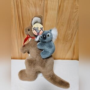 NWT Sunwood Souvenir Kangaroo Joey Koala Plush Stuffed Animal Australia 13"